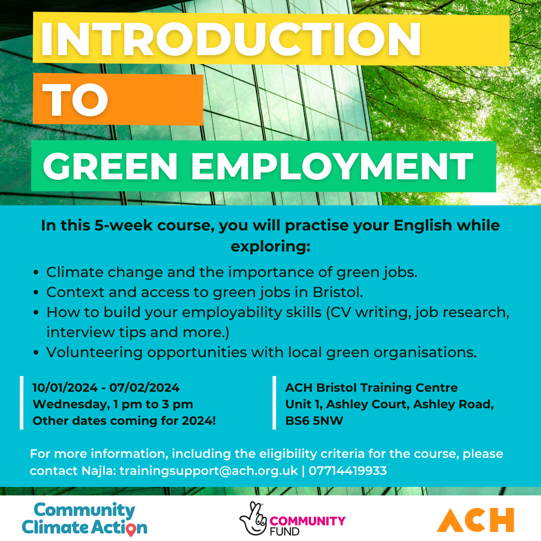 Introduction to Green Employment Course Poster
