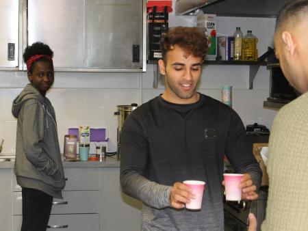 Refugee Learners at a Starbucks course