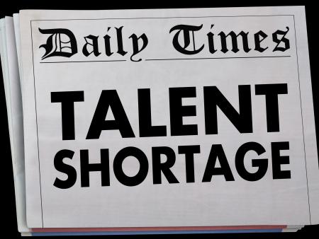 news headline about talent shortage