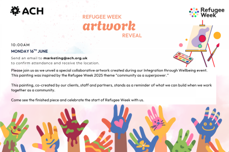 Refugee week artwork reveal 