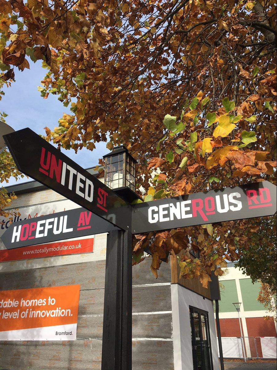 Signpost at Bristol Housing Festival 2018