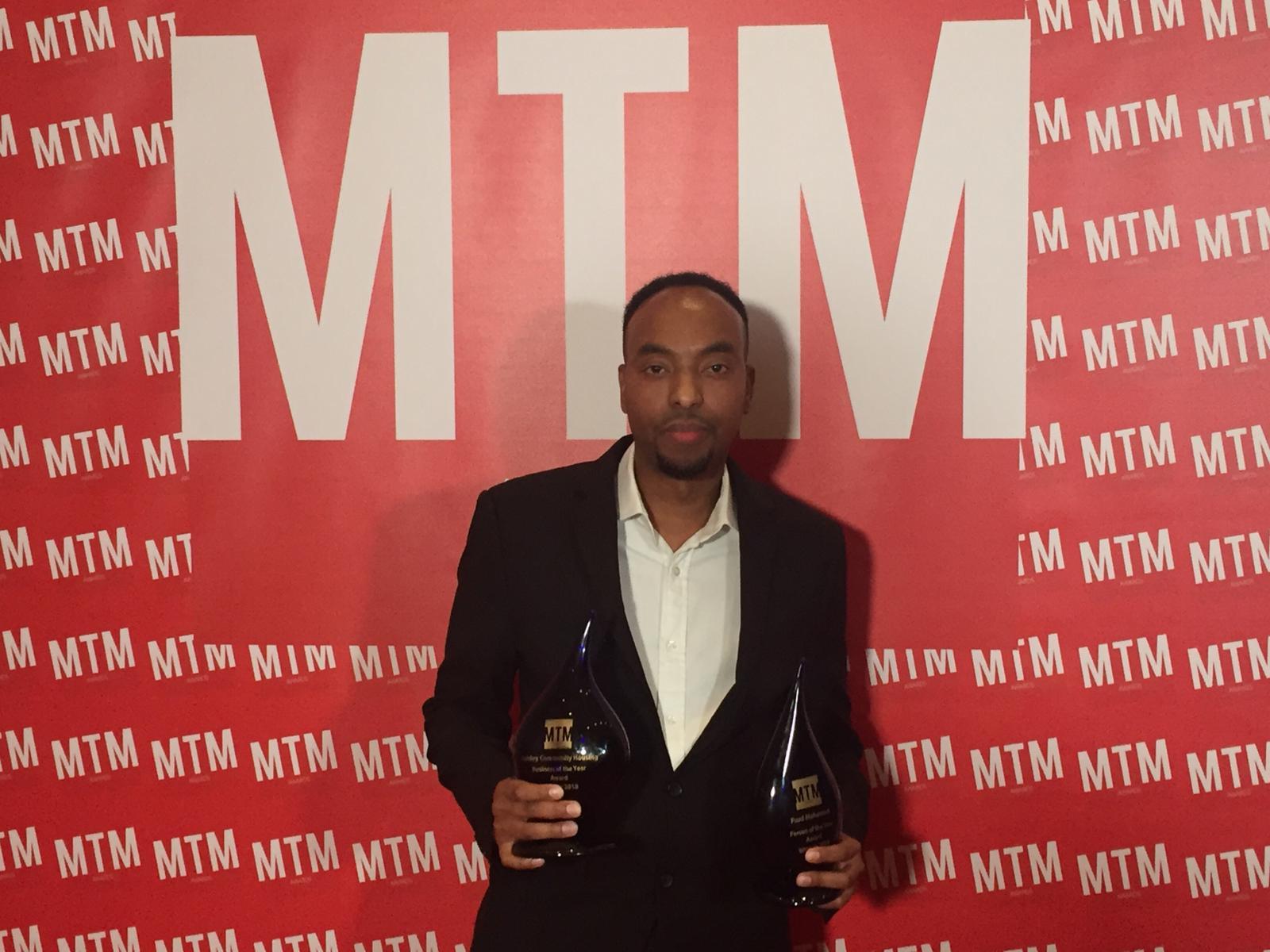 Fuad Mahamed wins Person of the Year at the MTM Awards 2018