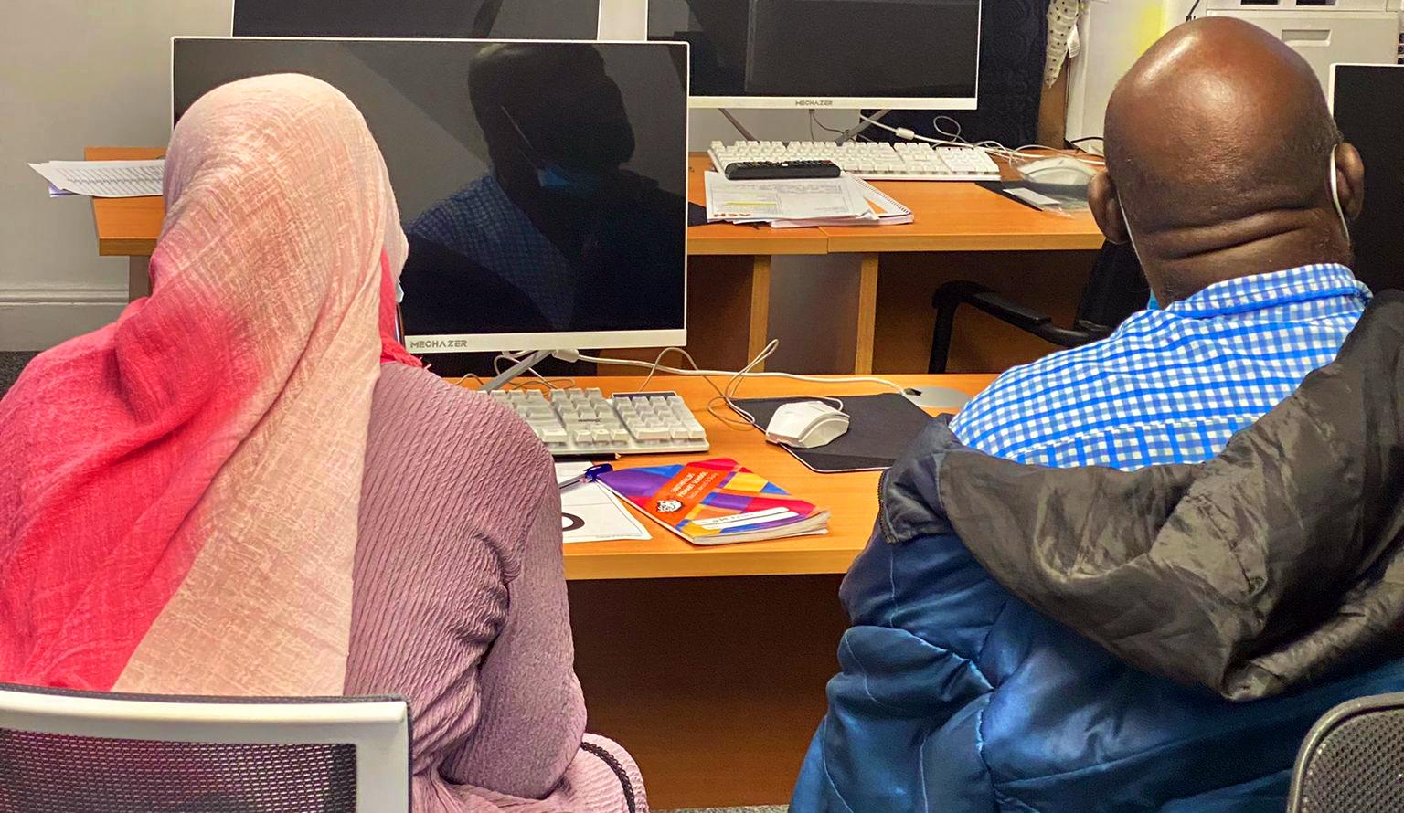 Two students studying in Coventry