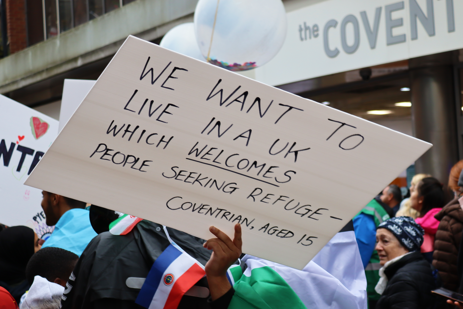 We want to live in a UK which welcomes people seeking refuge