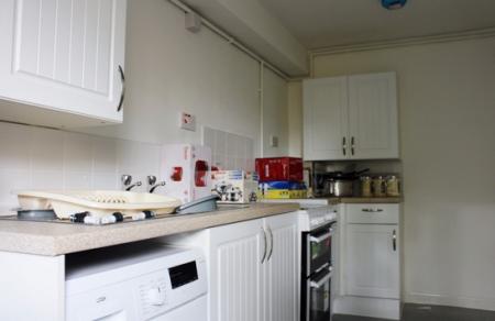 A kitchen from a refugee home