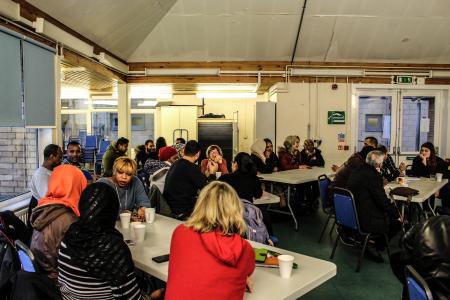 asylum seekers attending the employment project workshop in Bristol
